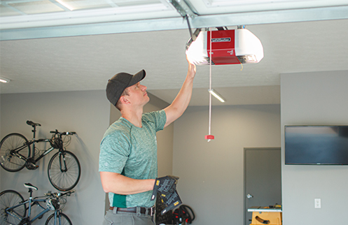 Technician Installing Opener