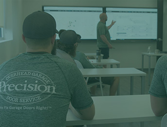 Tech Measuring for Garage Door